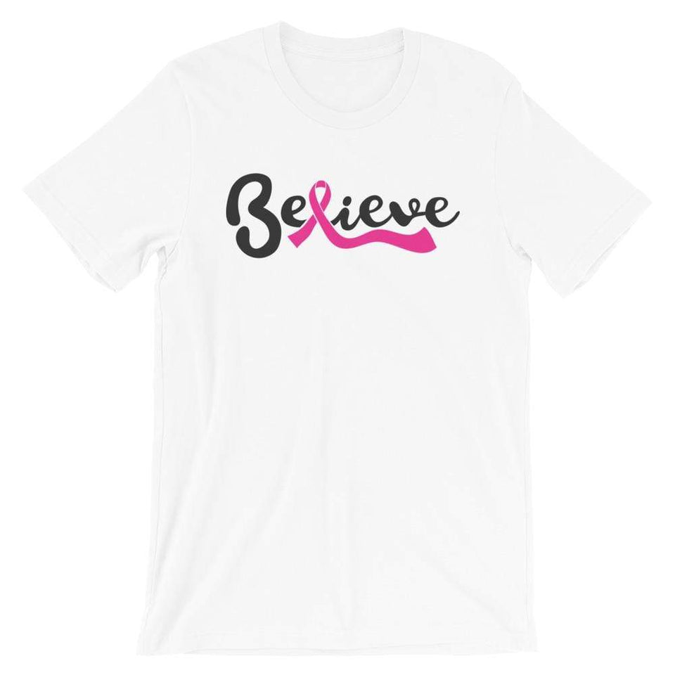 "Believe" Breast Cancer Awareness T-Shirt