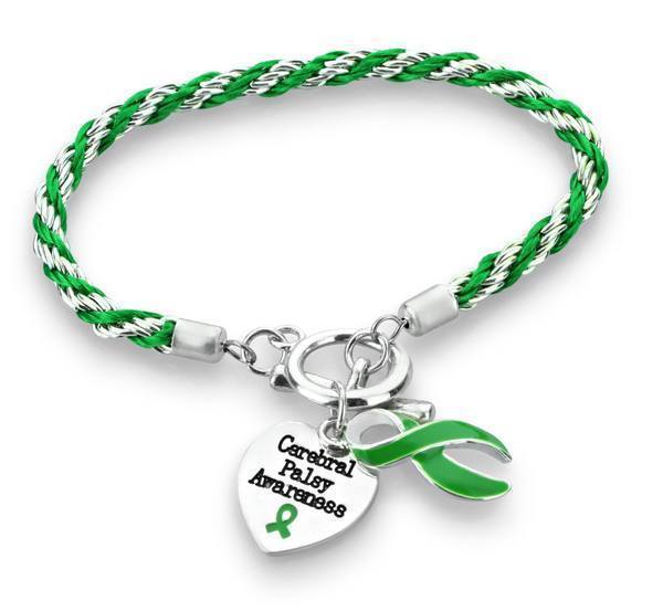 Cerebral Palsy Heart Charm Bracelet