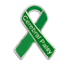 Green Ribbon Cerebral Palsy Awareness Pin