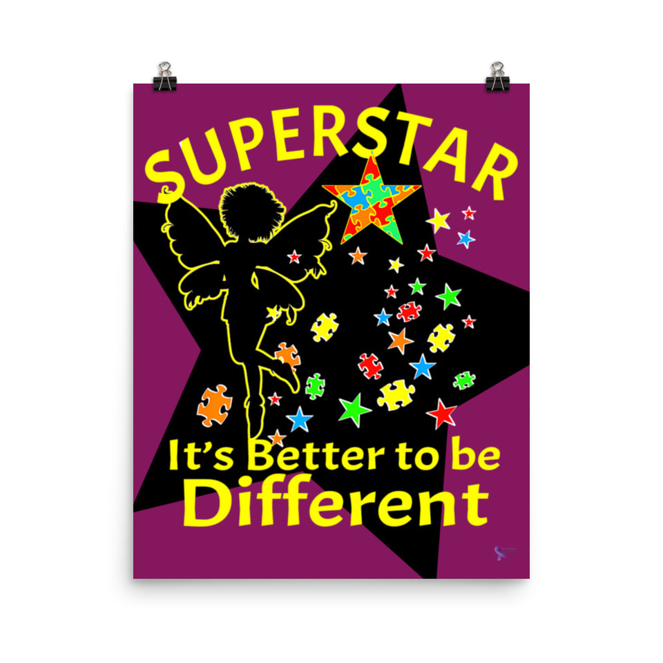 Superstar Fairy Autism Awareness Poster