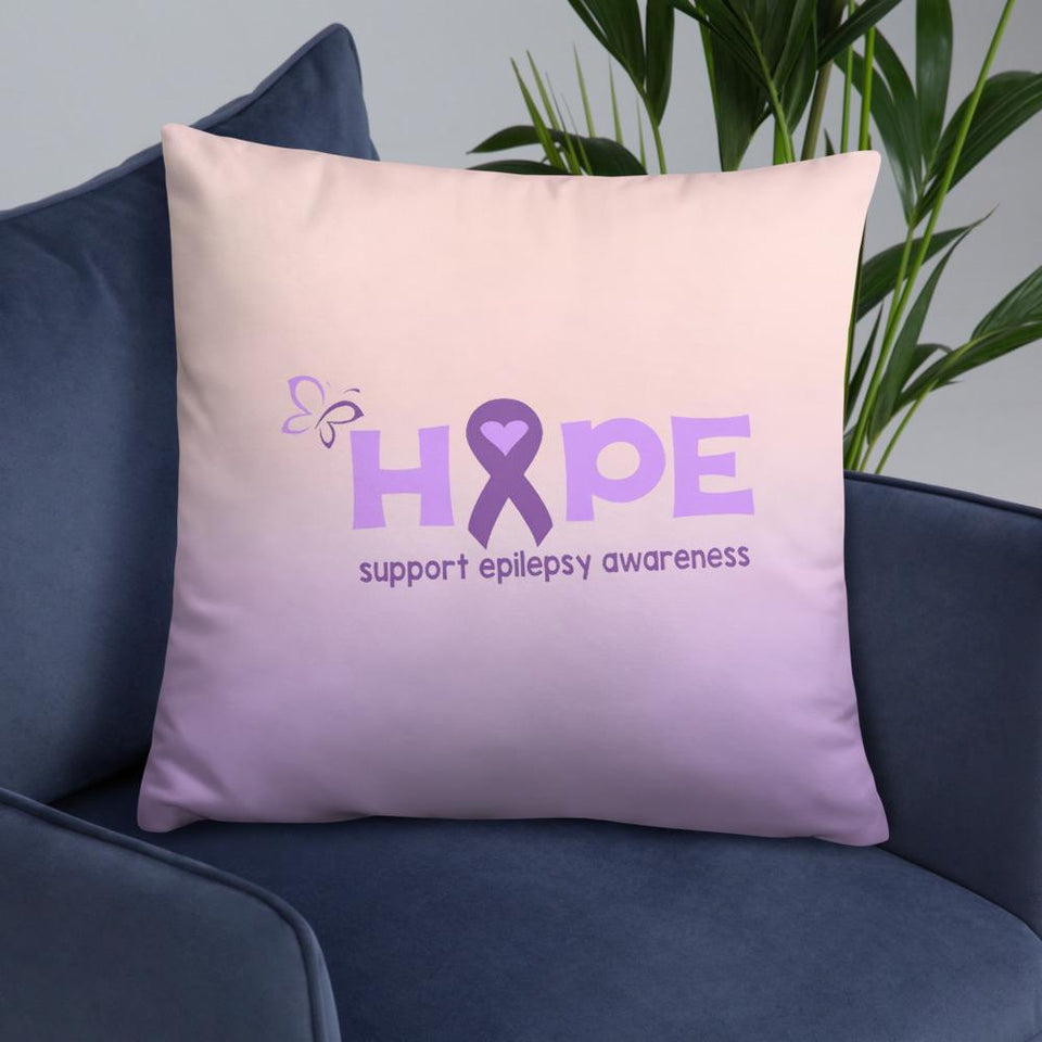 "Hope" Purple Epilepsy Pillow