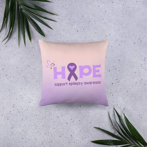 "Hope" Purple Epilepsy Pillow