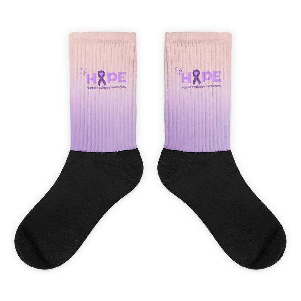 "Hope" Purple Epilepsy Socks