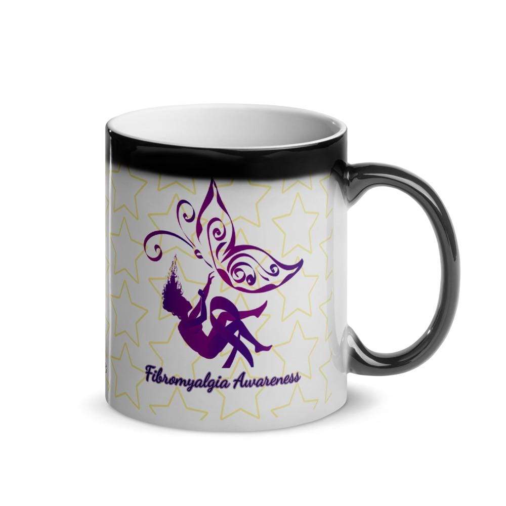 Butterfly Fibromyalgia Awareness Glossy Magic Mug