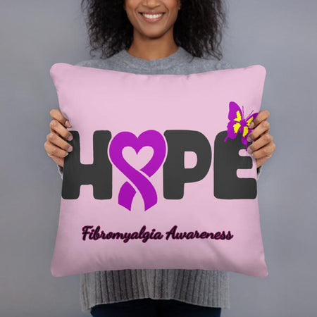 "Hope" Fibromyalgia Awareness Pillow