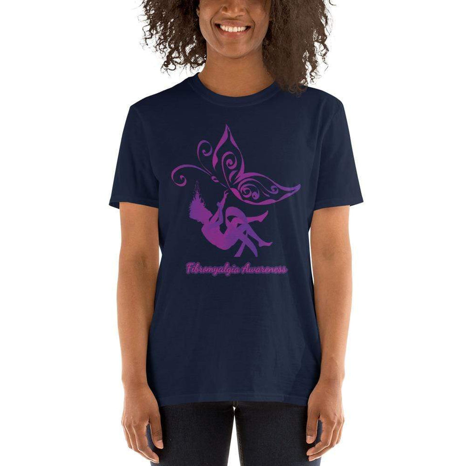 Purple Butterfly Fibromyalgia Awareness T-Shirt