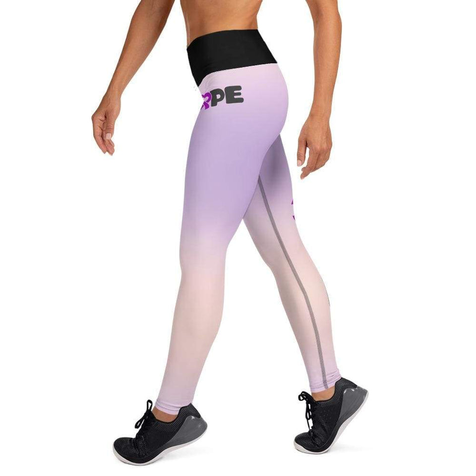 Purple Ribbon "Hope" Fibromyalgia Leggings