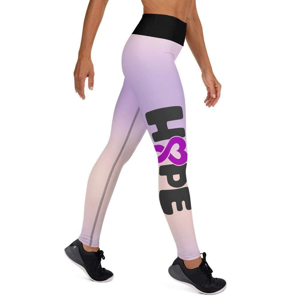 Purple Ribbon "Hope" Fibromyalgia Leggings