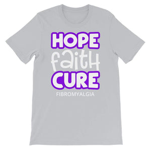 "Hope Faith Cure" Fibromyalgia Awareness T-Shirt