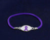 Purple Ribbon Fibromyalgia Awareness Stretch Bracelet