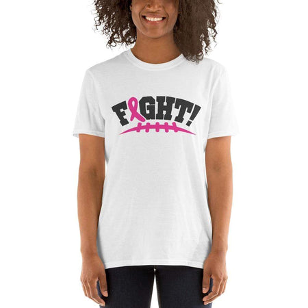 "Fight!" Football Pink Ribbon T-Shirt