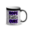 " Hope Faith Cure" Fibromyalgia Awareness Glossy Magic Mug The Awareness Expo Fibromyalgia