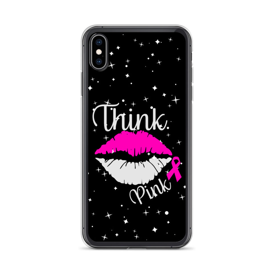 Think Pink Breast Cancer Awareness iPhone Case