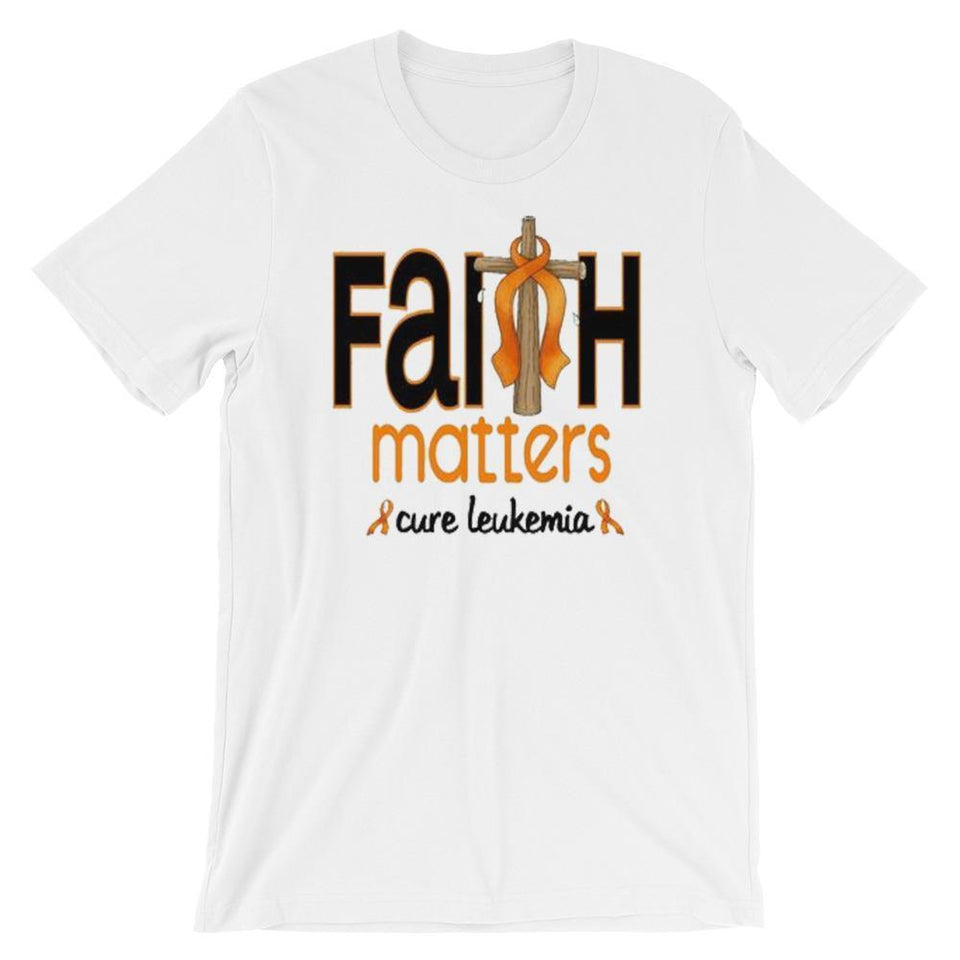 Faith Matters Cure Leukemia Orange Ribbon Shirt