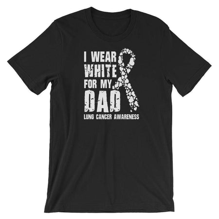 I Wear White For My Dad Lung Cancer Awareness T-Shirt