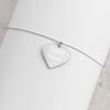 Love Yourself Silver Heart Necklace