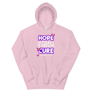 Hope Faith Cure Fibromyalgia Butterfly Hoodie