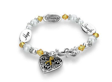 Hope Strength Courage MS Awareness Bracelet