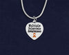 Multiple Sclerosis Awareness Heart Necklace