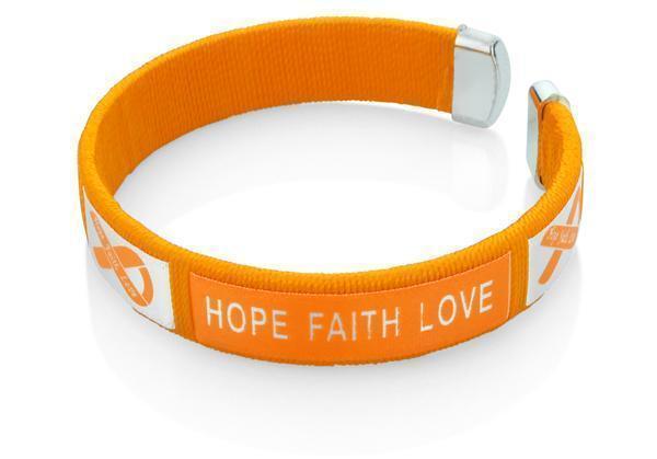 Multiple Sclerosis Hope Faith Love Bangle Bracelet