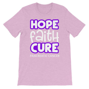 "Hope Faith Cure" Pancreatic Cancer T-Shirt
