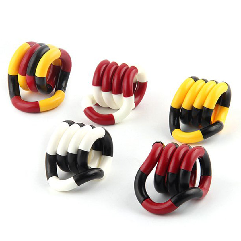 TenaLucy 6 Stuks Tangle Fidget Speelgoed – Draai-, Trek- En Knutselplezier Tegen Stress, Ideaal Voor Autisme En ADHD