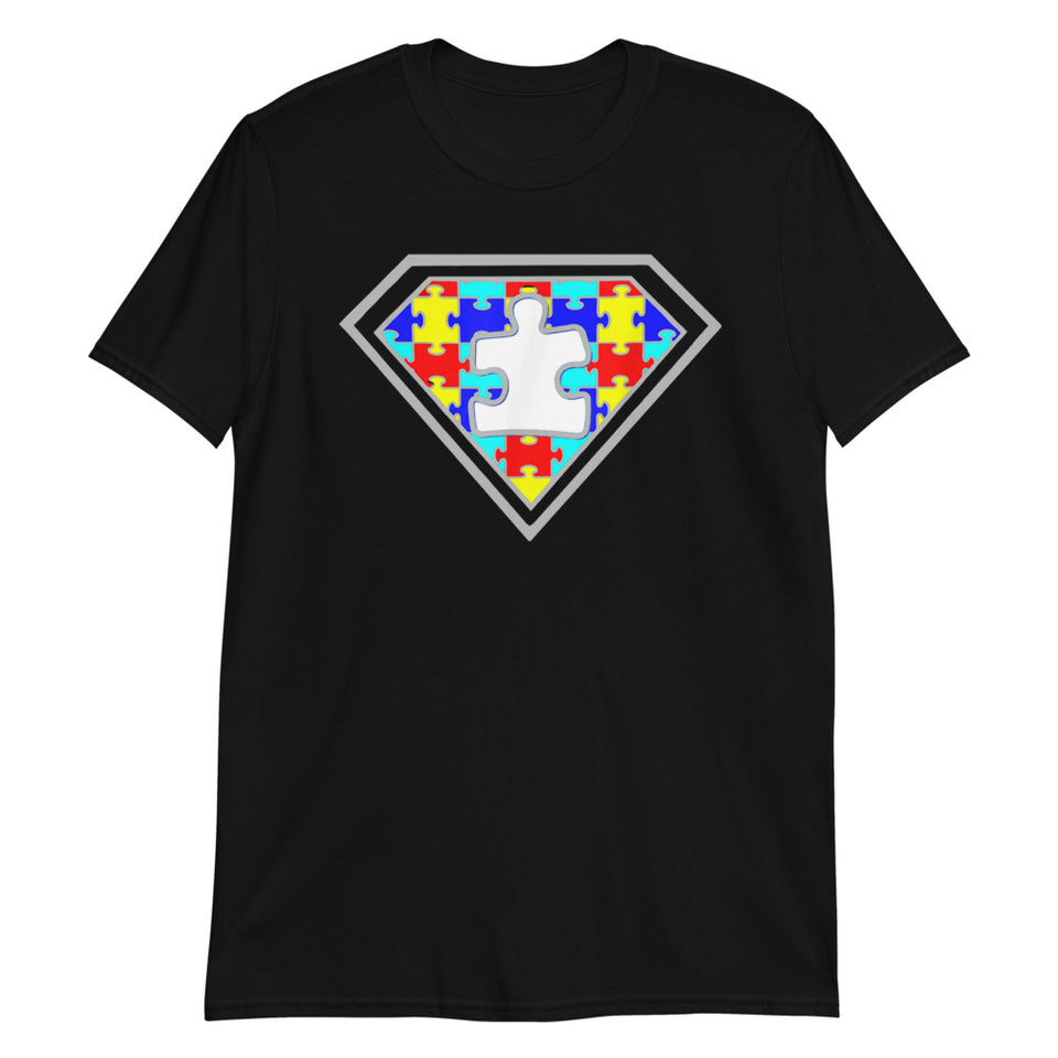Autism Super Hero Puzzle Piece T-Shirt