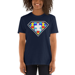 Autism Super Hero Puzzle Piece T-Shirt