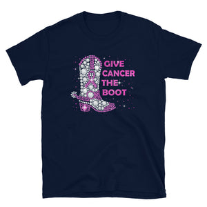 "Give Cancer the Boot" Breast Cancer Awareness T-Shirt