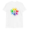 Autism Strong Colorful Handprint Awareness T-Shirt