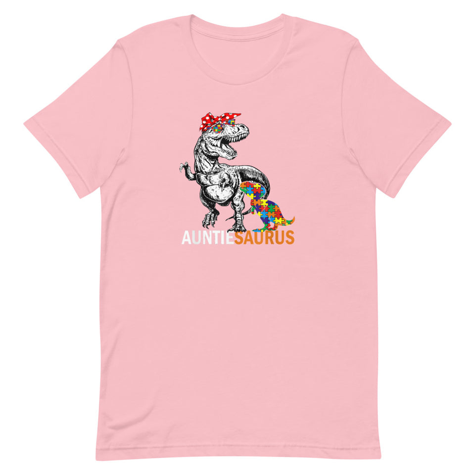 Auntiesaurus Autism Awareness T-Shirt