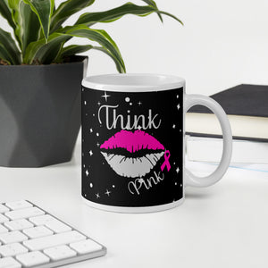 "Think Pink" Breast Cancer Awareness  Glossy Mug